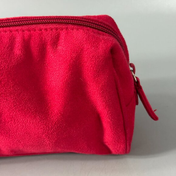 CHANEL Parfums Makeup Cosmetics Bag Pouch Travel Case, Red Velvet - Picture 7 of 13